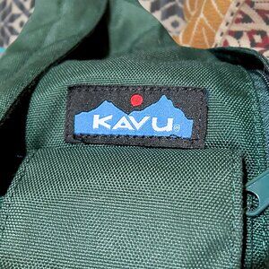 GUC Kavu Slingback Backpack Forest Green Teal Sling Rope Bag